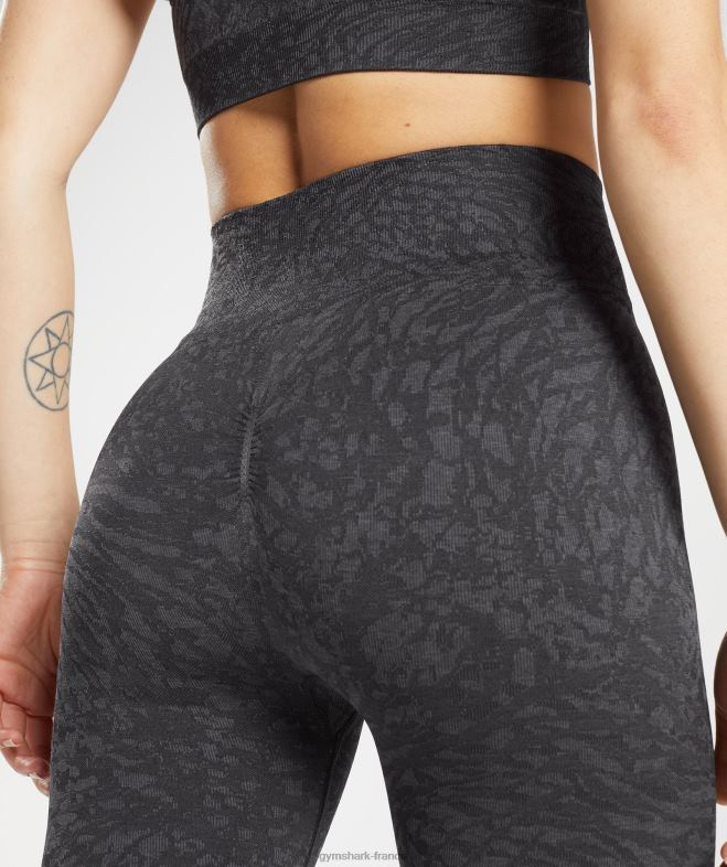 Gymshark adapter les leggings sans couture pour animaux sauvage | noir femmes 6HF28258